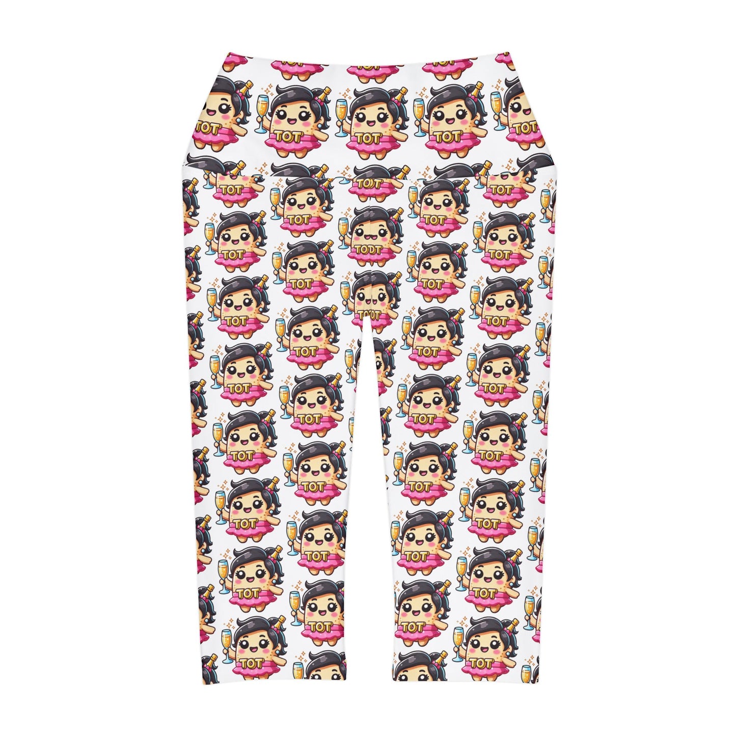 Taylor's Tots Champagne Kelly Yoga Capri Leggings