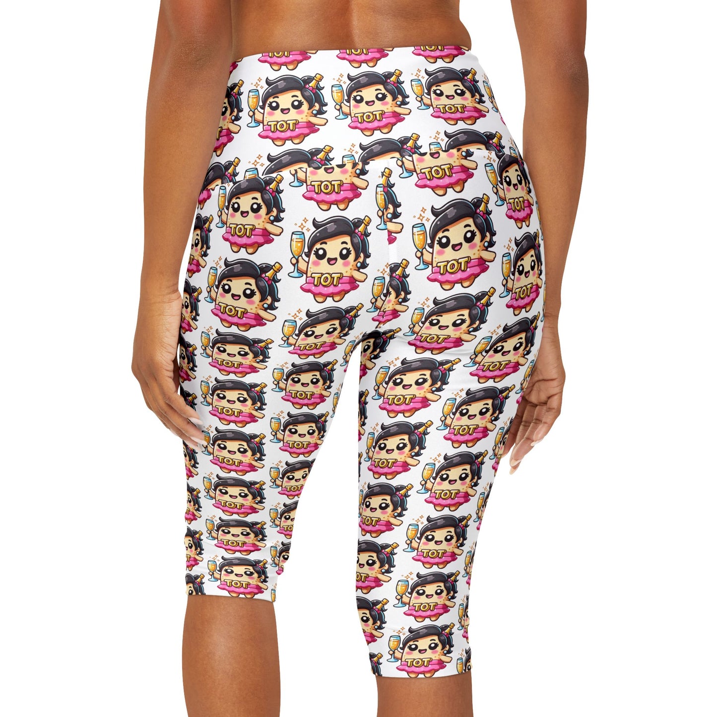Taylor's Tots Champagne Kelly Yoga Capri Leggings