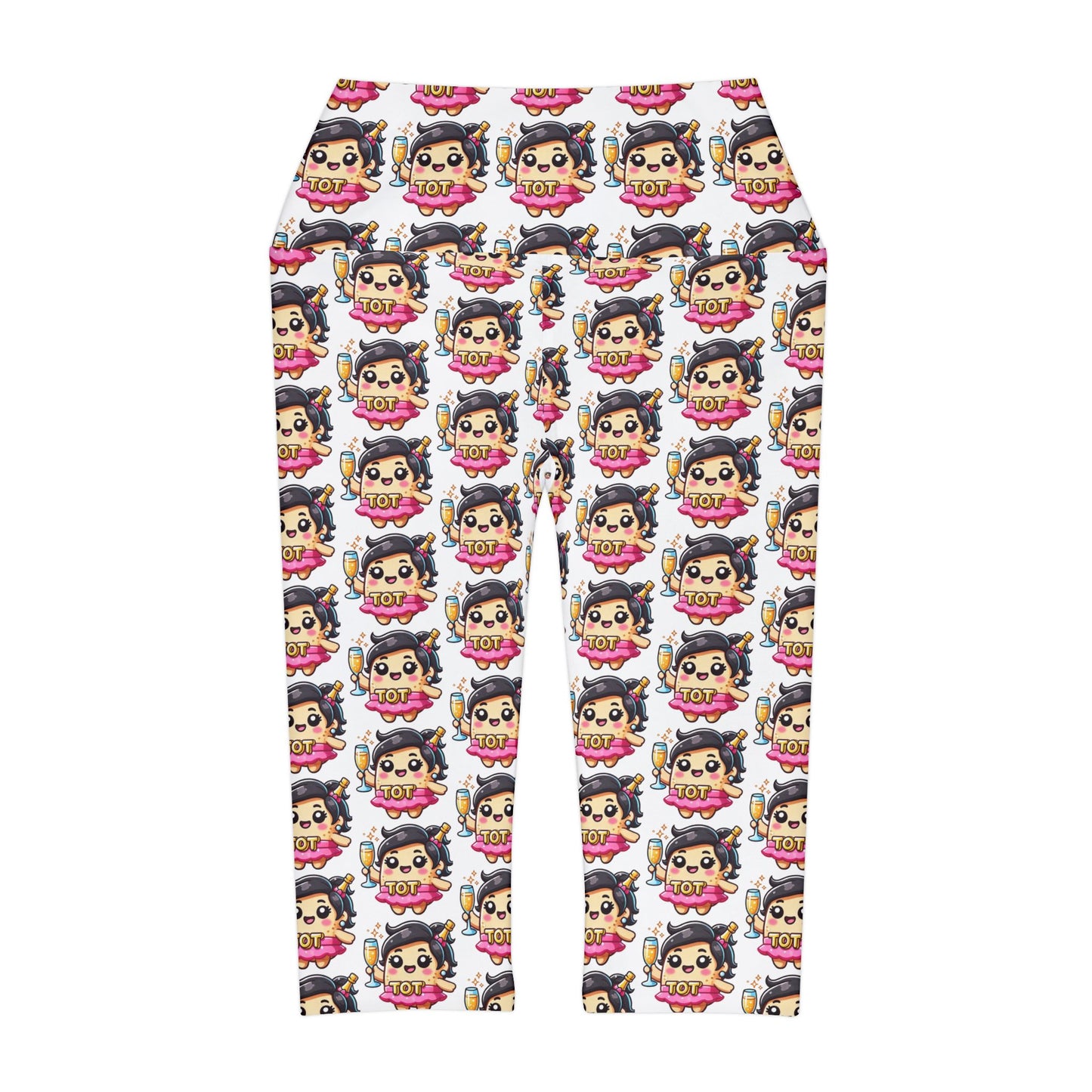 Taylor's Tots Champagne Kelly Yoga Capri Leggings
