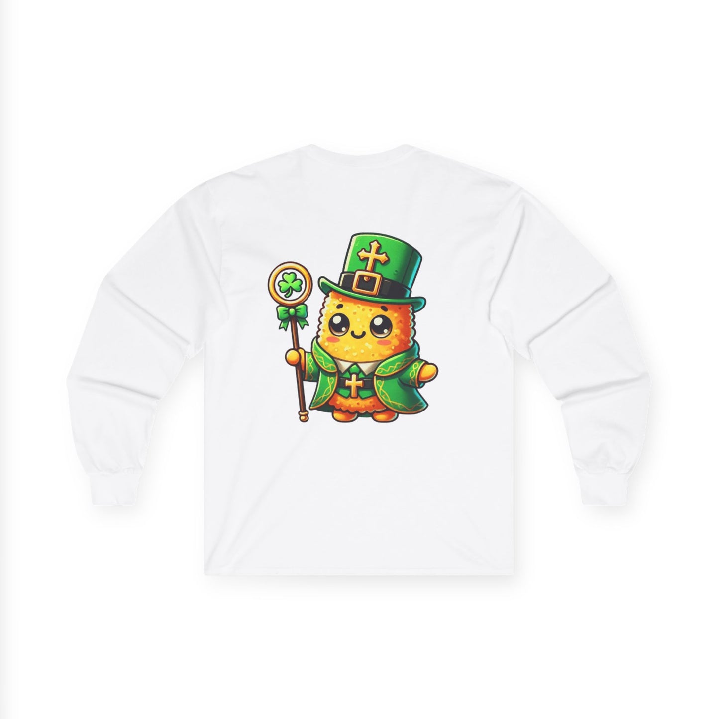 Taylor's Tots Saint Patrick's Day Saint Patrick Unisex Cotton Long Sleeve Tee