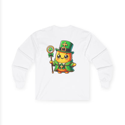 Taylor's Tots Saint Patrick's Day Saint Patrick Unisex Cotton Long Sleeve Tee