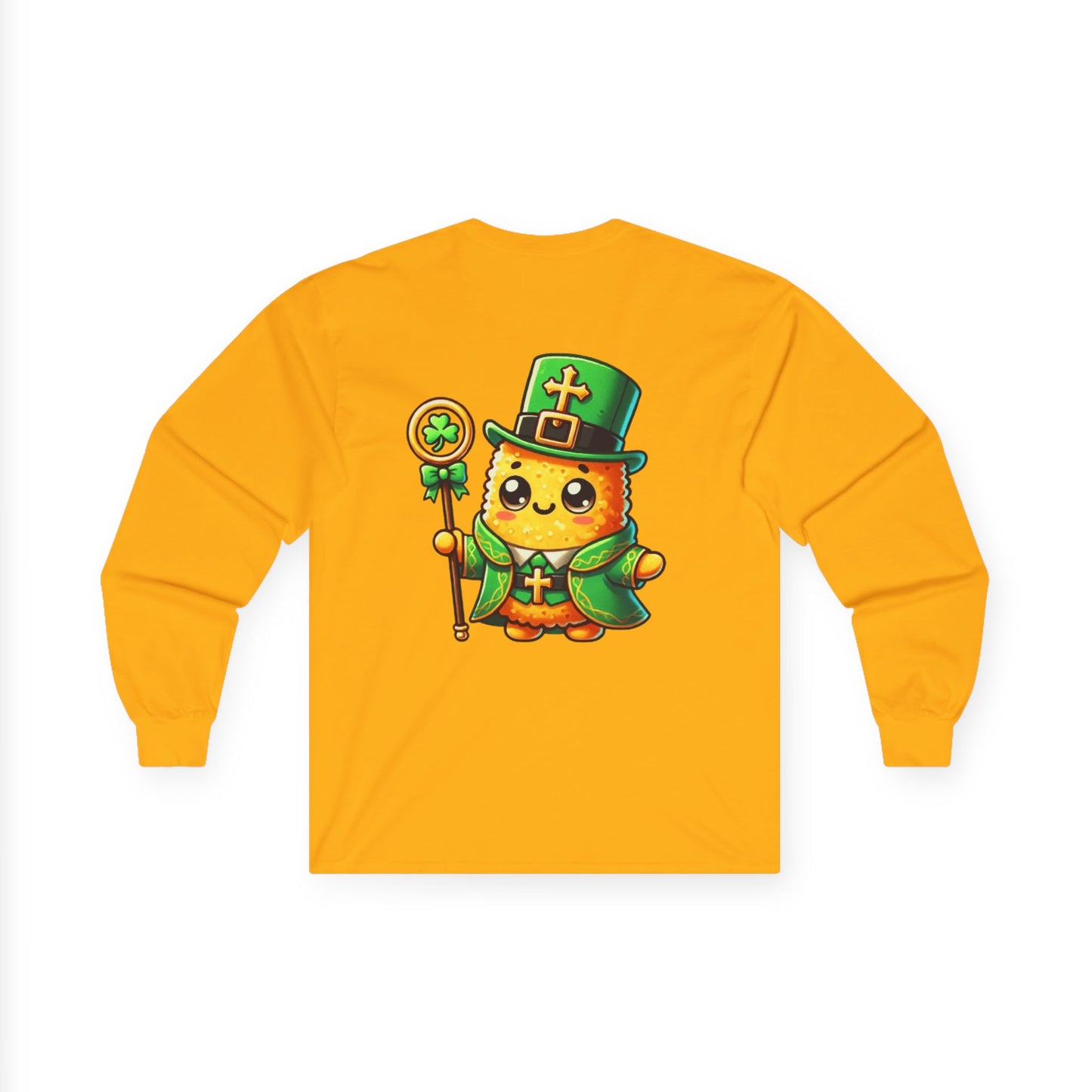 Taylor's Tots Saint Patrick's Day Saint Patrick Unisex Cotton Long Sleeve Tee