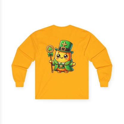 Taylor's Tots Saint Patrick's Day Saint Patrick Unisex Cotton Long Sleeve Tee