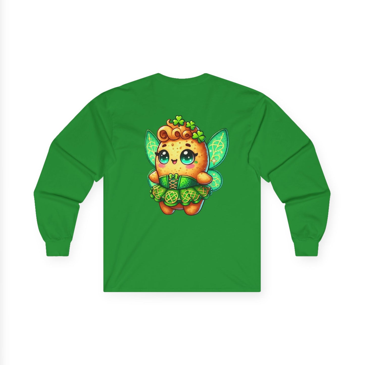 Taylor's Tots Saint Patrick's Day Irish Fairy Tot Unisex Cotton Long Sleeve Tee