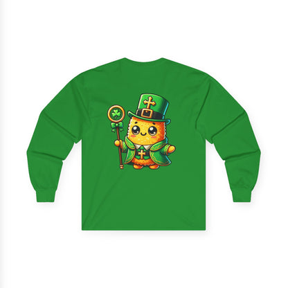 Taylor's Tots Saint Patrick's Day Saint Patrick Unisex Cotton Long Sleeve Tee