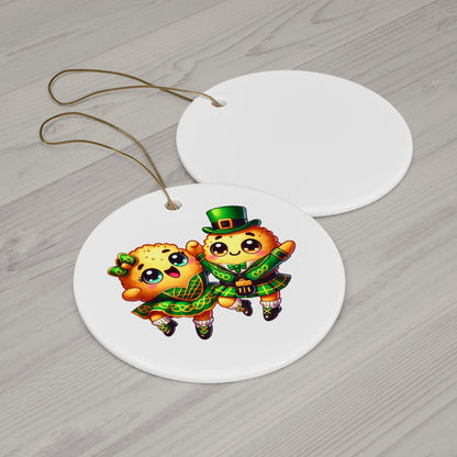 Taylor's Tots Saint Patrick's Day Irish Dancers Ceramic Ornament