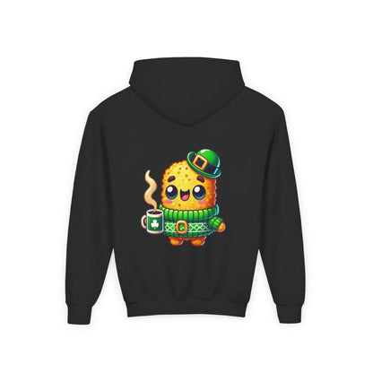 Taylor's Tots Saint Patrick's Day Irish Coffee Tot Kids Hooded Sweatshirt