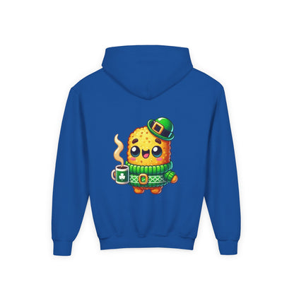 Taylor's Tots Saint Patrick's Day Irish Coffee Tot Kids Hooded Sweatshirt