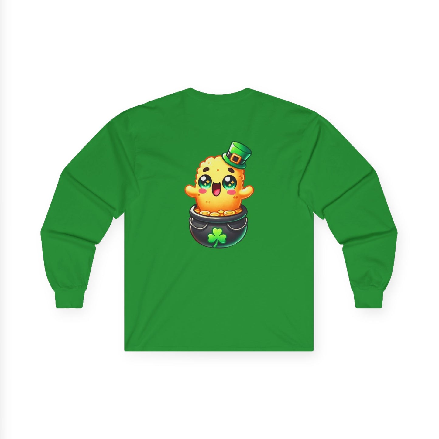 Taylor's Tots Saint Patrick's Day Pot of Gold Tot Unisex Cotton Long Sleeve Tee